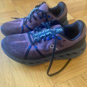 Men's Cloudsurfer ON Running Shoe, Black/Cobalt; Size 8M